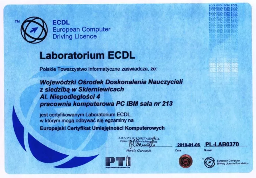 Certyfikat ECDL
